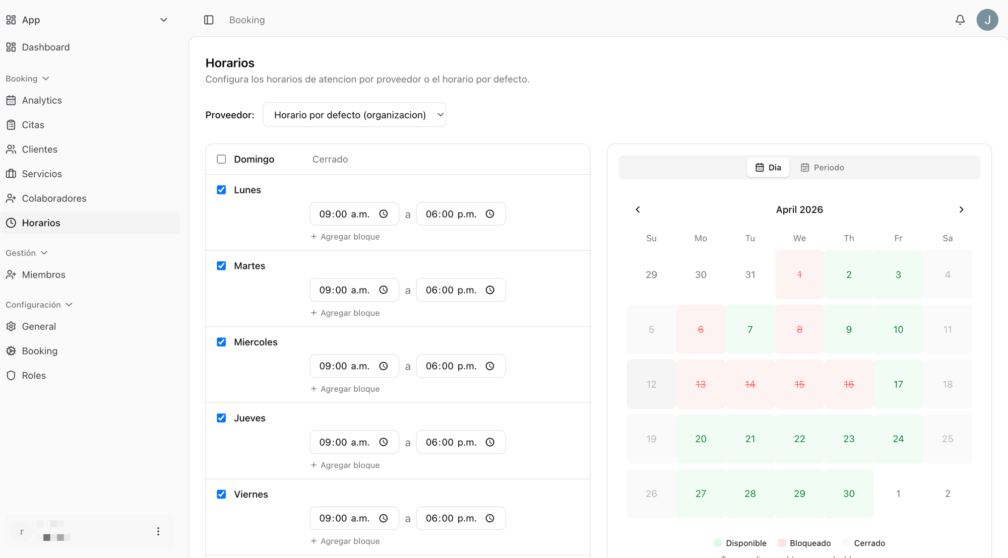 ClauHub — Sistema de reservas y horarios