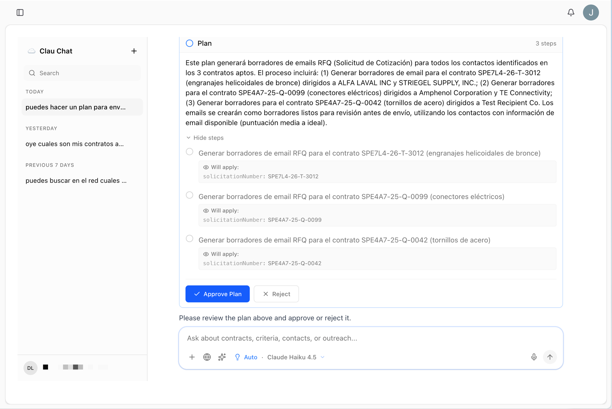ClauHub — Plan de acciones con IA